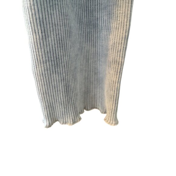 2/$30 Zara Medium Light Blue Ribbed Knit Long Sleeve Crop Top - Picture 11 of 12